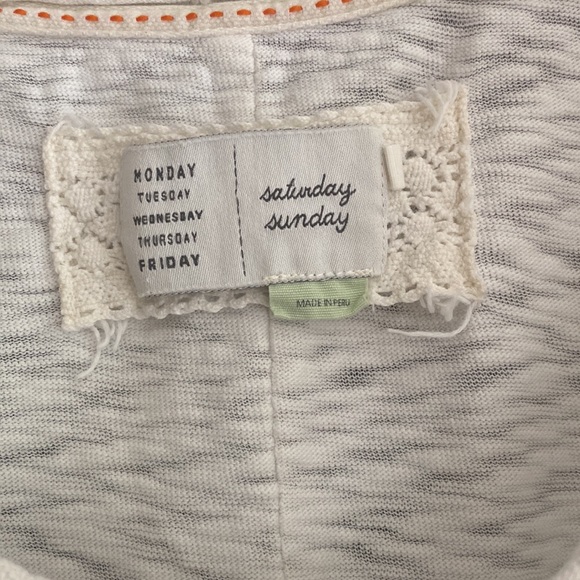 anthropologie layering white shirt - Picture 2 of 2